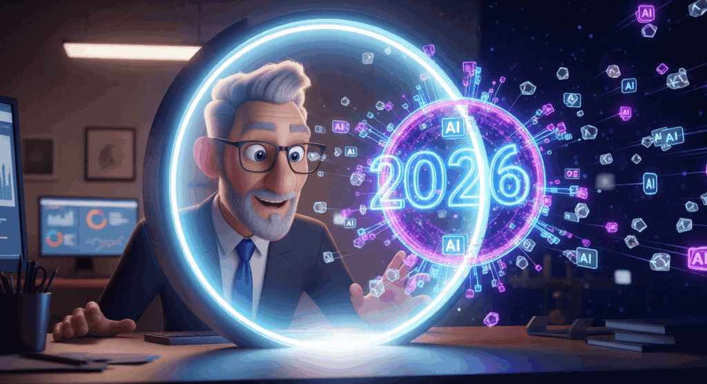צילום מסך של ממשק "בוחן הרלוונטיות העסקית 2026" המציג שאלות אסטרטגיות ותוצאות ניתוח עסקי